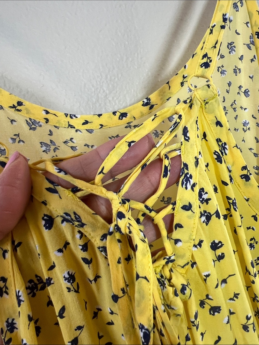 torrid Yellow Floral Spaghetti Strap Tank - Picture 6 of 8